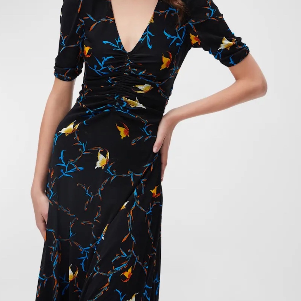 Diane Von Furstenberg Koren Reversible Mesh Dress Size L